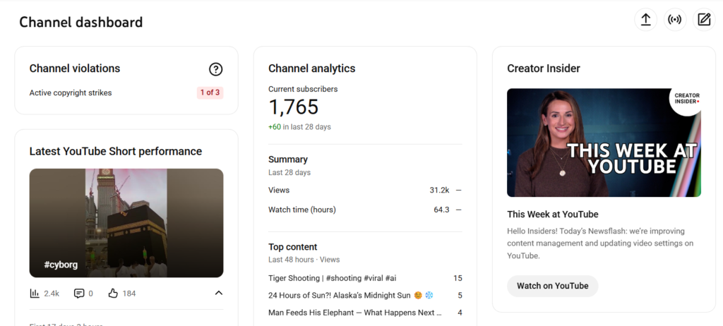 news youtube channel for sale