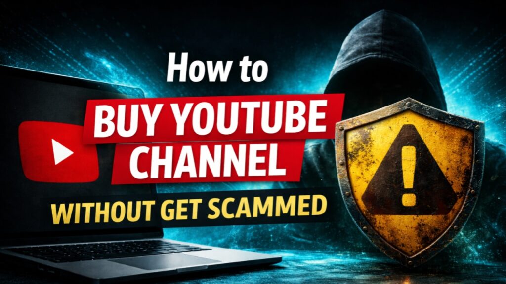 Buy YouTube channel without get scammed ​