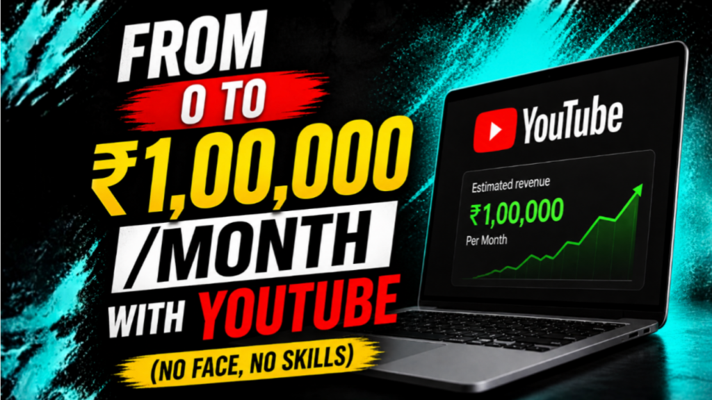 From 0 to ₹1,00,000/Month with YouTube